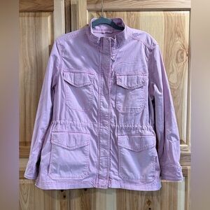 GAP Pink Lavender Utility Spring Summer Layering Jacket Size LP
